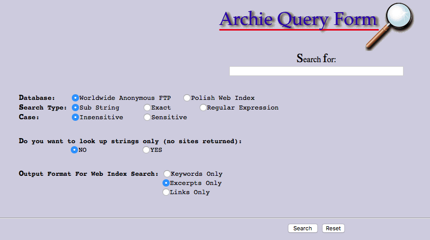 Archie, die erste Suchmaschine der Geschichte